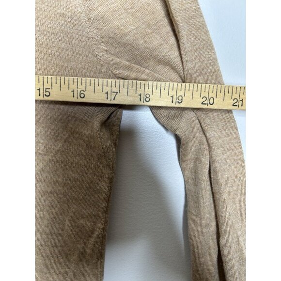Talbots Womens 100% Merino Wool V Neck Sweater Lightweight Brown Size Small - Picture 4 of 9